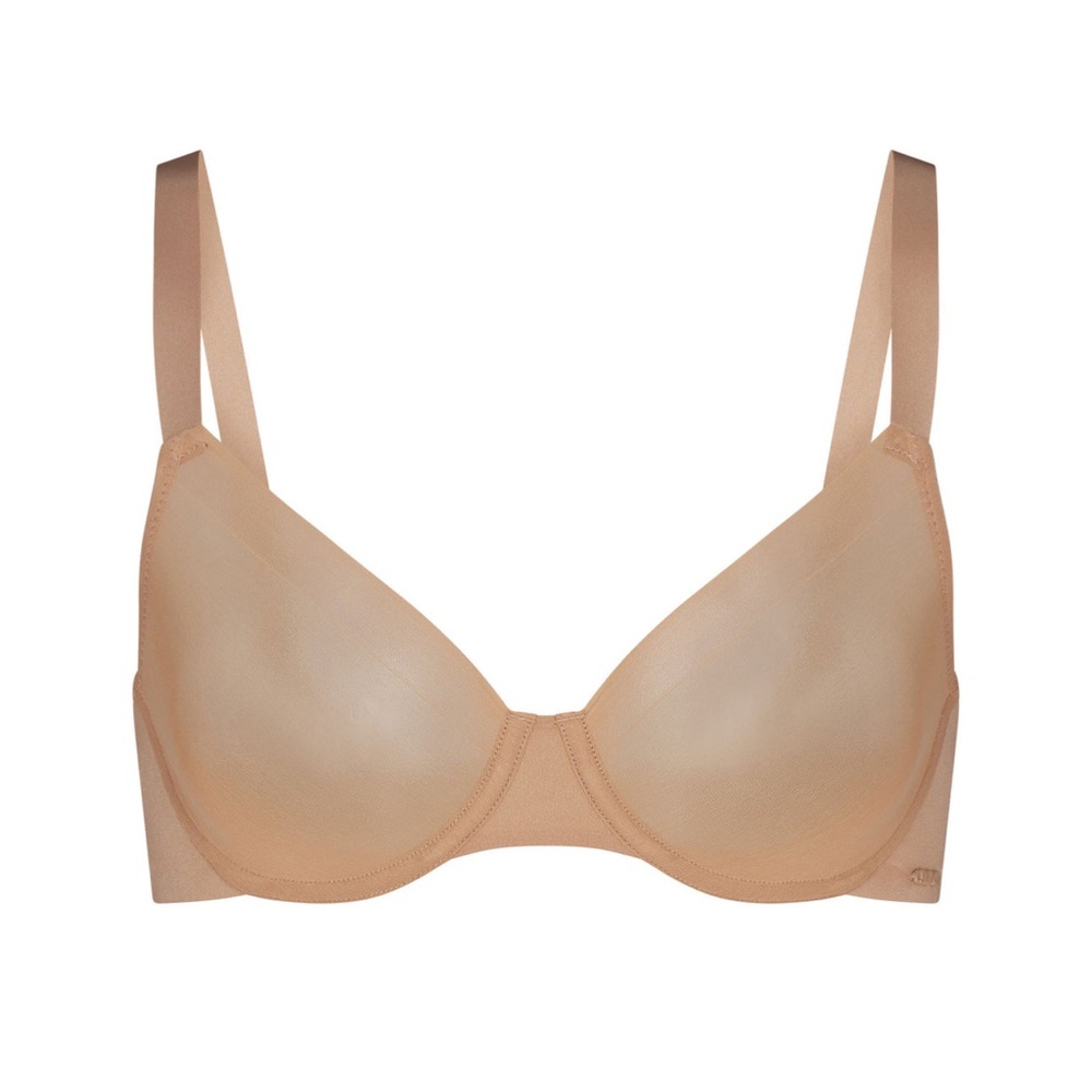 NWT SKIMS No Show Molded Unlined Demi Bra in Clay